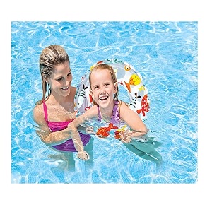 baby swimming pool float cute car design kids toddler inflatable summer beach floatie boat swim tube ring with safety seat floating mattress raft for for kids years old 20 inch tube