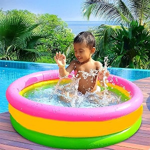 baby swimming pool float cute car design kids toddler inflatable summer beach floatie boat swim tube ring with safety seat floating mattress raft for for kids years old pool-3 ft