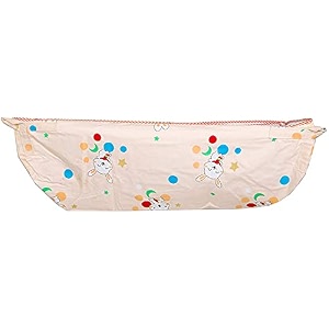 baby swing hanging jholi for baby kids boy and girl folding uyalalu jhula palna with mosquito net sleeping cotton zoli cradle uyyala ghodiyu hammock design may vary orange - 30
