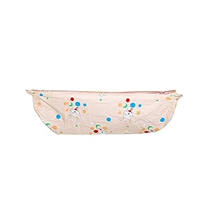 baby swing hanging jholi for baby kids boy girl folding swing jhula palna with mosquito net cotton sleeping jholi cradle ghodiyu with hammock design may vary light orange - 73