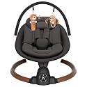 Baby Swing for Infants, Electric Baby Swing with Bluetooth, Portable Infant Swing with 5 Speeds, 10 Songs, 5-Point Harness &amp; Remote Control, for Newborns Infants Indoor Outdoor Use (Black)