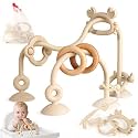 Baby High Chair Suction Cup Toys, Sensory Teething Relief