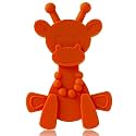Baby Teething Toy Extraordinaire - Little Bambam Giraffe Teether Toys by Bambeado. Our BPA Free Teethers Help take the Stress Out of Teething, from Newborn Baby Through to Infant - Orange