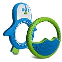 Baby Teething Toys for Newborn, Infants 0-6 Months Silicone Teethers for Babies 6-12 Months BPA Free (Penguin - Blue &amp; Green)