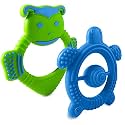 Baby Teething Toys for Newborn, Infants 0-6 Months Silicone Teethers for Babies 6-12 Months BPA Free (Bee - Blue & Green)