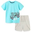 Funnymore Baby Toddler Boy's Cotton Short Sleeve Tshirt and Short Set