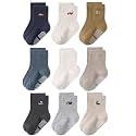 Baby Toddler Essentials Non-Slip Crew Socks for Unisex Boys Girls