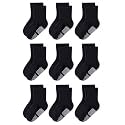 Baby Toddler Essentials Non-Slip Crew Socks for Unisex Boys Girls