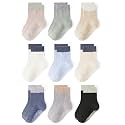 Baby Toddler Essentials Non-Slip Crew Socks for Unisex Boys Girls