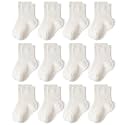 Baby Toddler Essentials Non-Slip Crew Socks for Unisex Boys Girls