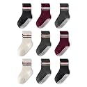 Baby Toddler Essentials Non-Slip Crew Socks for Unisex Boys Girls
