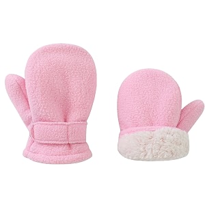 baby toddler mittens boys girls winter outdoor gloves kids easy-on fleece warm mitterns