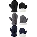 Baby Toddler Mittens Boys Girls Winter Outdoor Gloves Kids Easy-On Fleece Warm Mitterns