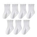 Baby Toddler Ruffle Socks for Girls Cute Crew Grip Frilly Socks