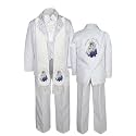 Baby Toddler Toddler Baptism White Tuxedo Embroidery Virgin Mary Pope Stole Sm-7