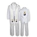 Baby Toddler Toddler Baptism White Tuxedo Embroidery Virgin Mary Pope Stole Sm-7