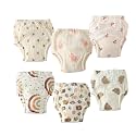 Baby Training Underpants,Soft Cotton Absorbent Potty Training Underwear For Baby Boys And Girls 6 Pack