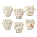 Baby Training Underpants,Soft Cotton Absorbent Potty Training Underwear For Baby Boys And Girls 6 Pack