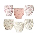 Baby Training Underpants,Soft Cotton Absorbent Potty Training Underwear For Baby Boys And Girls 6 Pack