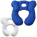 Baby Travel Pillow, Infant Pillow for Car Seat Pushchair and Stroller, Soft Comfortable Neck Support for Kids Newborn and Toddler - Dark Blue