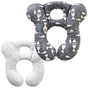 Baby Travel Pillow, Infant Pillow for Car Seat Pushchair and Stroller, Soft Comfortable Neck Support for Kids Newborn and Toddler - Grey Fish