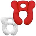 Baby Travel Pillow, Upgrade U-Shape Infant Pillow for Car Seat Pushchair and Stroller, Soft Comfortable Neck Support for Kids Newborn and Toddler - Pink
