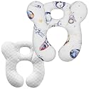 Baby Travel Pillow, Upgrade U-Shape Infant Pillow for Car Seat Pushchair and Stroller, Soft Comfortable Neck Support for Kids Newborn and Toddler - Space White
