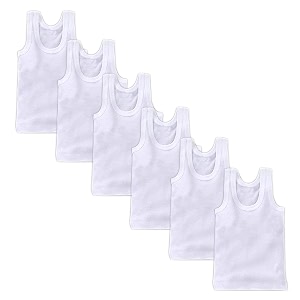 baby vest white baniyan cotton inner wear vest for baby boy amp baby girls toddler vest pack of 6