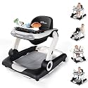 Baby Walker,4-Gear Height Adjustable Baby Walker with Wheels,5 in 1 Baby Activity Center,Music and Lights Bouncer Walker for Baby Boy 6-18 Months,Adjustable Speed Baby Push Walker