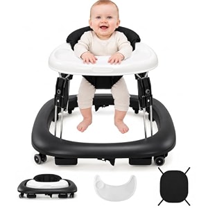 Baby Walker with Wheels One-Touch Foldable Walker