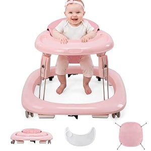 Baby Walker with Wheels One-Touch Foldable Walker