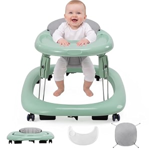 Baby Walker with Wheels One-Touch Foldable Walker