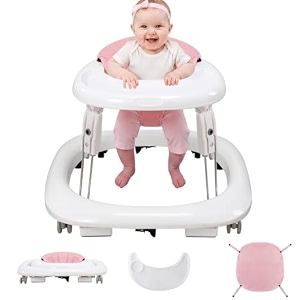 Baby Walker with Wheels One-Touch Foldable Walker