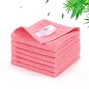 Baby Washcloths 6 Pack,Super Soft Face Towels for Babyskin,10''x10'',Pink