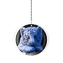 Baby White Tiger Fan/Light Pull