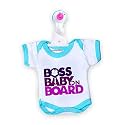 baby wish Baby on Board Car Decals Cloth Safety Sign Board with Hanger and Large Vaccum Suction Cups Removable Durable Washable Car Warning Sign Vehicles Car Sticker-Boss Baby On Board Print