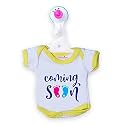 baby wish Baby on Board Car Decals Cloth Safety Sign Board with Hanger and Large Vaccum Suction Cups Removable Durable Washable Car Warning Sign Vehicles Car Sticker-Coming Soon Baby On Board Print