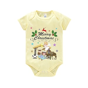baby wish Baby Christmas Bodysuits Newborn Santa