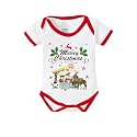 baby wish Baby Christmas Bodysuits Newborn Santa