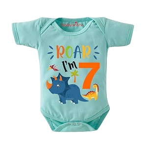baby wish Monthly Birthday Milestone Romper for