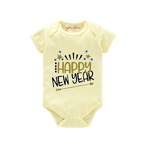 baby wish My First New Year Romper