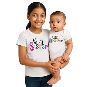 baby wish raksha bandhan baby unisex bodysuits newborn romper amp boys regular fit t-shirt and romper combo brother and sister colorful rakhi bond