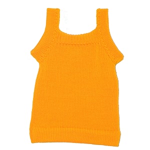 baby woolen knitted sleeveless vest  sweater  woollen  winter wear  born babybundi  innerwear  baniyan yellow 0-12 months