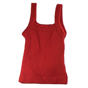 baby woolen knitted sleeveless vest  sweater  woollen  winter wear  born babybundi  innerwear  baniyan red 12-24 months