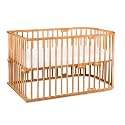 babybay Maxi Extra Large Side Bed Made of Solid Beech Wood/Children's Bed Height Infinitely Adjustable & Environmentally Friendly/Children's Bed Set (Oiled Heartbeech)