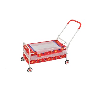 babyblessing baby cradle with swing for newborn foldable palna jhula uyyala baby swing cradle with soft mattress sturdy frame 0 to 15 months red