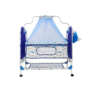 babyblessing baby cradle with swing for newborn foldable palna jhula uyyala baby swing cradle with soft mattress sturdy frame 0 to 15 months purple