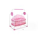 BABYBLESSING Baby Cradle with Swing for Newborn, Foldable Palna Jhula Uyyala, Baby Swing Cradle with Soft Mattress, Sturdy Frame, 0 to 15 Months, Pink