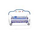 BABYBLESSING Baby Cradle with Swing for Newborn, Foldable Palna Jhula Uyyala, Baby Swing Cradle with Soft Mattress, Sturdy Frame, 0 to 15 Months, Blue