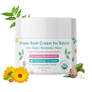 babychakra diaper rash cream-50gm treats amp prevents diaper rash non-sticky formula